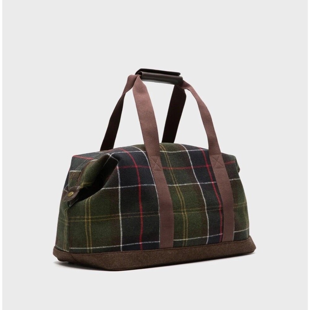 Barbour Classic Tartan Plaid Cree Holdall Duffel Bag NWT - Picture 4 of 9